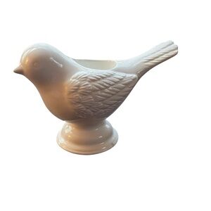 White Bird Figurine Tea light Holder